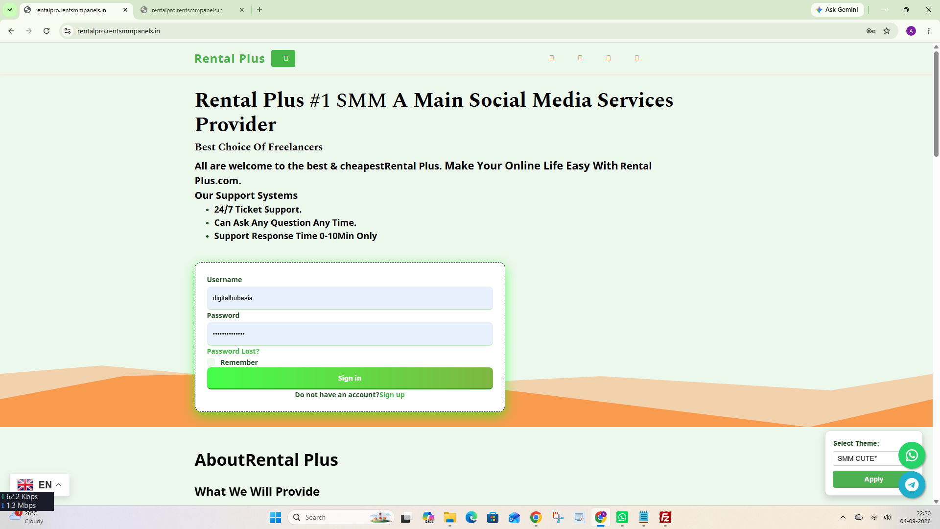 SMM Cute theme preview